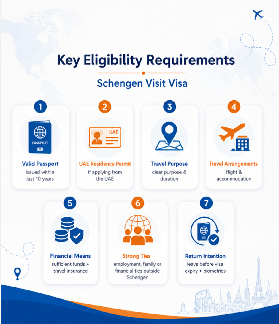 Schengen Key Eligibility Requirements